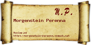 Morgenstein Perenna névjegykártya